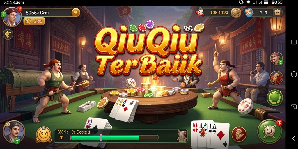Tampilan gameplay QiuQiu yang menarik dan penuh strategi.