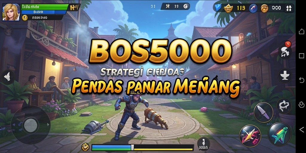 Tangkapan layar gameplay BOS5000 menampilkan aksi strategis yang mendebarkan.