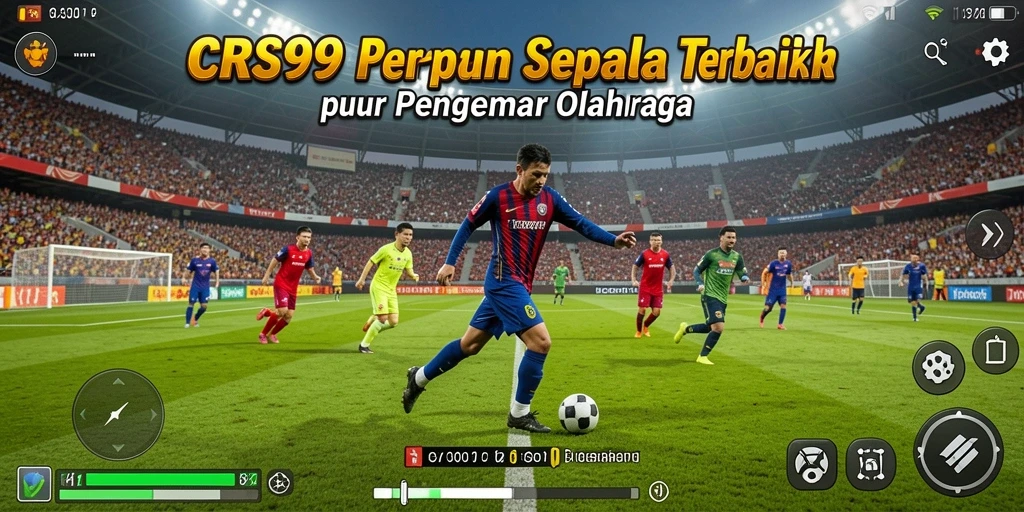 Tampilan gameplay seru dalam permainan sepak bola CRS99.