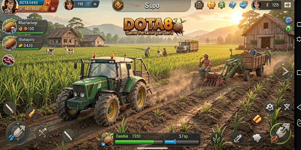 Gameplay DOTA88 yang menggembirakan dengan dunia pertanian yang dinamis.