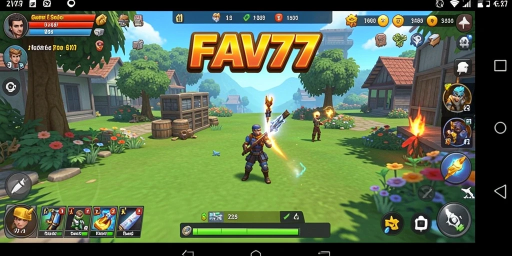 Tampilan gameplay FAV77 yang menampilkan aksi Idle yang menyenangkan.