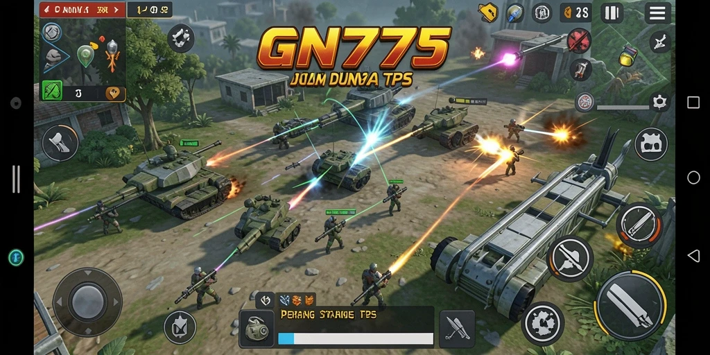 Gameplay seru GN777 yang penuh aksi TPS.