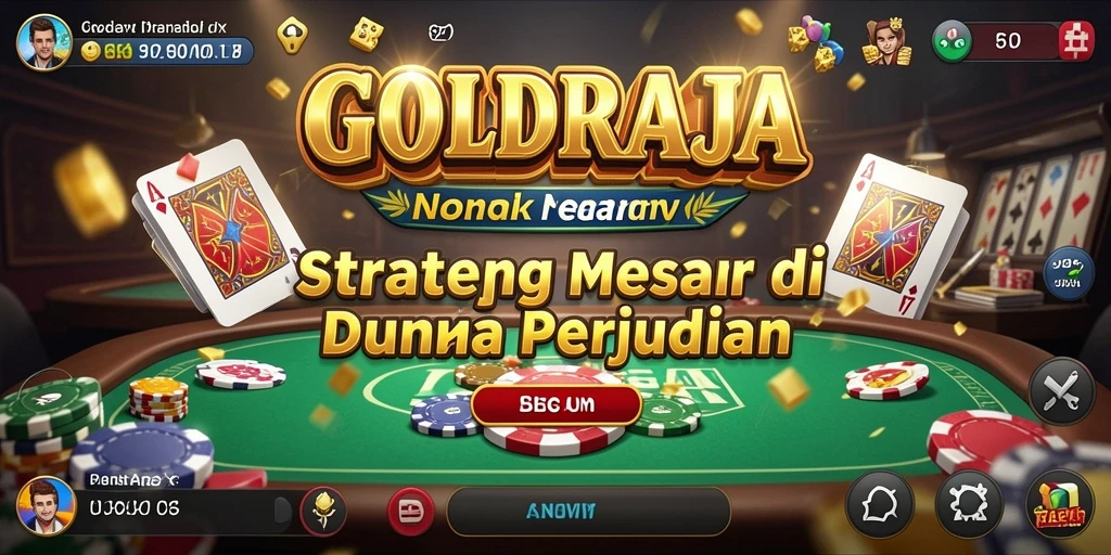 Screenshot gameplay GOLDRAJA menunjukkan tantangan strategis yang mendebarkan.