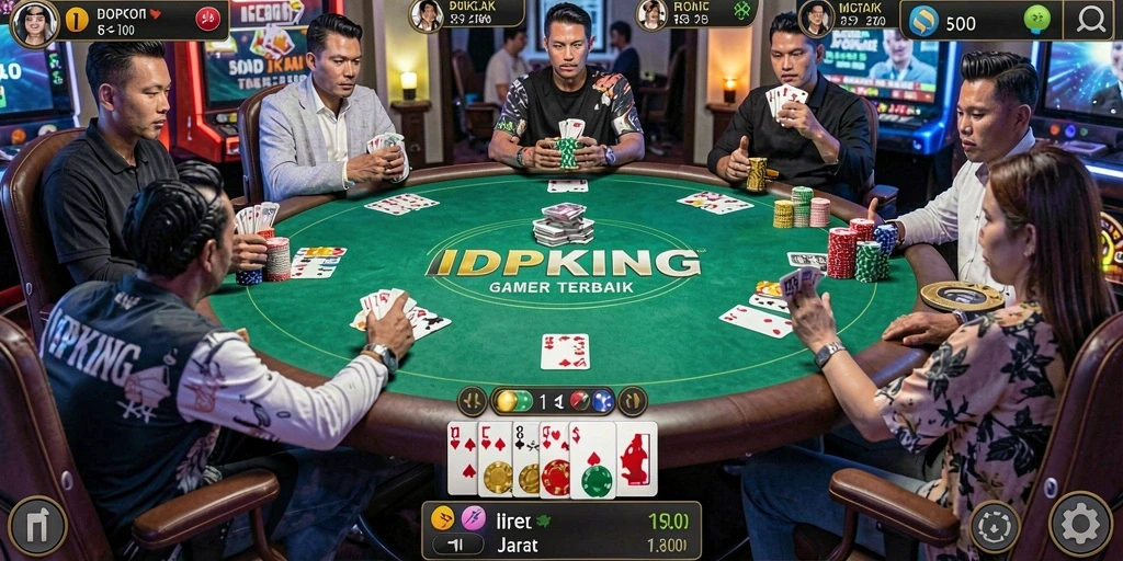 Tampilan permainan Poker yang menarik dan mendebarkan di IDPKING.