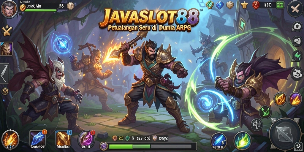 Tangkapan layar gameplay <strong>JAVASLOT88</strong> dengan aksi seru di dunia fantastis.