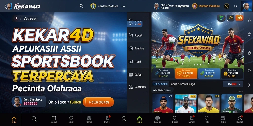 Tampilan utama gameplay Sportsbook KEKAR4D yang interaktif dan menarik.