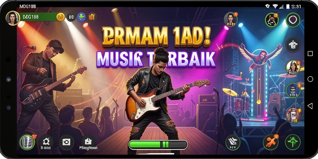 Tampilan gameplay MDG188 dengan seni visual yang menarik