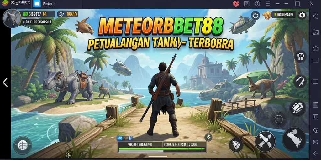 Tangkapan layar gameplay menampilkan petualangan seru di METEORBET88.