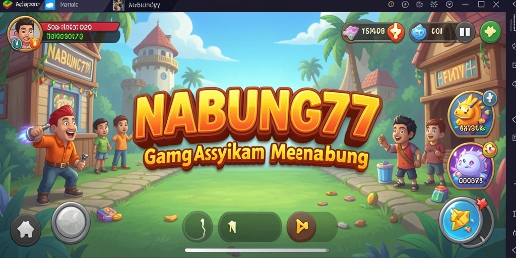 Tampilan gameplay NABUNG77 yang menarik dengan elemen Arcade.