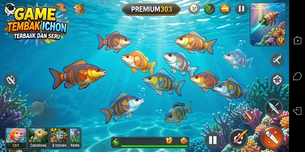 Tampilan gameplay seru dari game Tembak Ikan PREMIUM303.