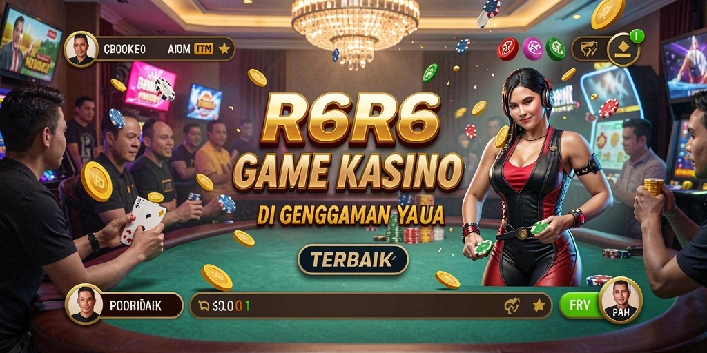 Tampilan menarik permainan Kasino R6R6 yang mendebarkan.