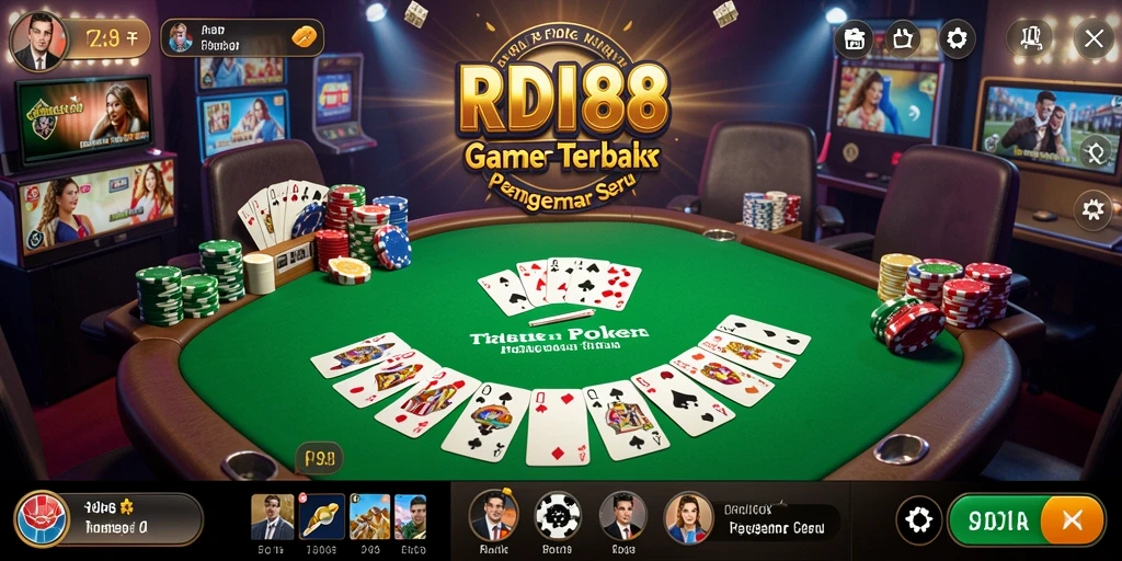 Tampilan gameplay Poker seru dalam RDI88