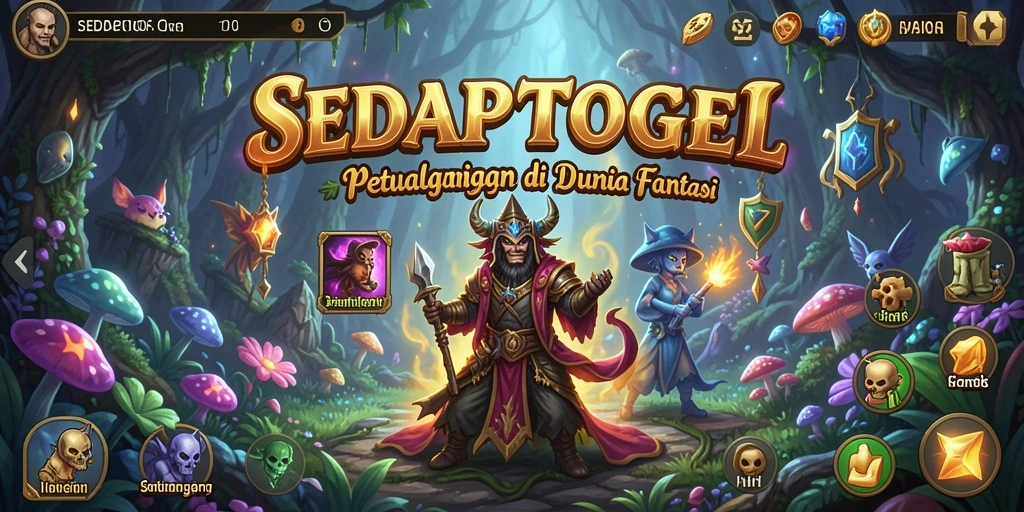 Menampilkan pertempuran epik dalam gameplay SEDAPTOGEL.
