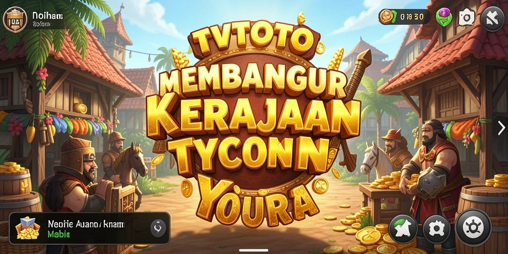 Tampilan gameplay menarik dari TVTOTO dengan elemen Tycoon.